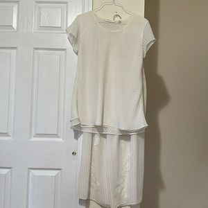 Vintage Victoria’s Secret embroidered  wide - leg pajamas set